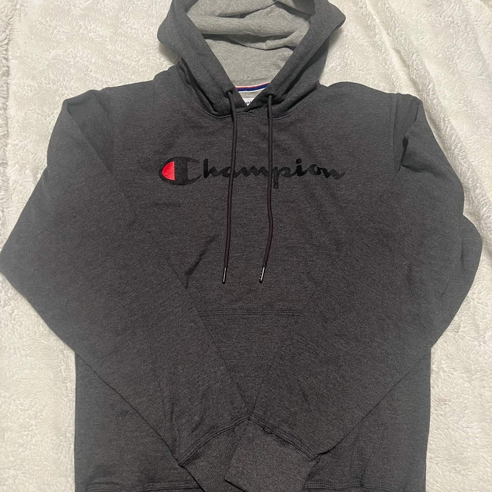 Champion Men's Gray Hoodie Sweater